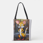 Tails neuinterpretiert als Ratte – Sonic-Fan-Art-K Tasche (Rückseite)