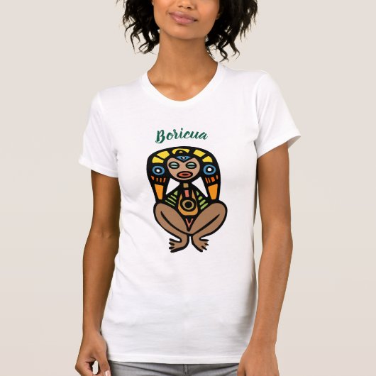 Taíno Atabey Göttin Boricua T - Shirt (Vorderseite)