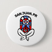 Taino Atabey Puerto Rico Custom Town Button (Vorderseite)