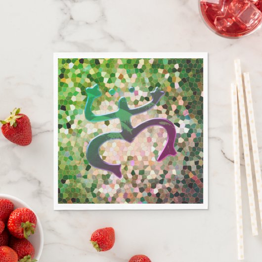 Taino Coqui Frog Paper Napkins Serviette (Beispiel)