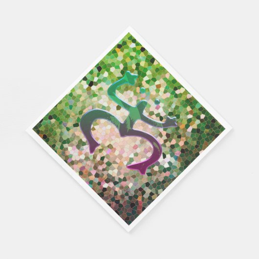 Taino Coqui Frog Paper Napkins Serviette (Ecke)