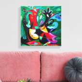 Taino Dance, Puerto Rico Art Leinwanddruck (Insitu (Wohnzimmer))