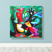 Taino Dance, Puerto Rico Art Leinwanddruck (Insitu (Holzboden))