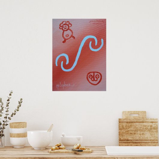 Taino Jeroglificos Poster (Küche)