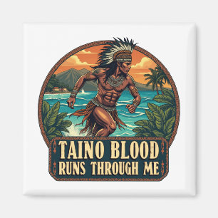 Taino Krieger Puerto Rico Indigene Karibik Magnet