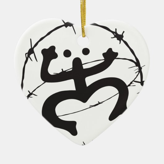 Taino Nativo Keramik Ornament (Vorne)