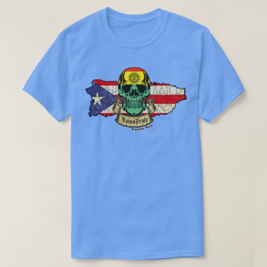 Taino Pride Isla de Puerto Rico T-Shirt (Design vorne)