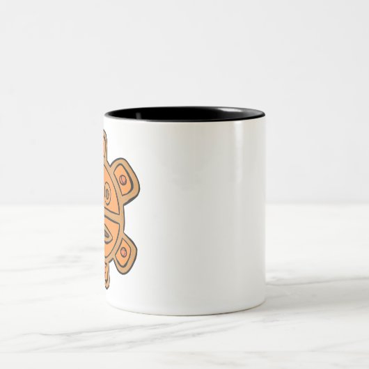 Taino-Sonne Zweifarbige Tasse (Mittel)