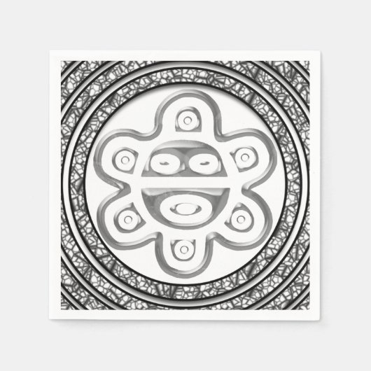 Taino Spiral Sun Napkins Serviette (Vorderseite)
