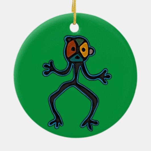 Taino Symbol Circle Ornament (Hinten)