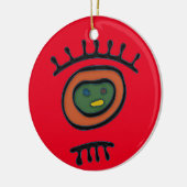 Taino Symbol Circle Ornament (Links)