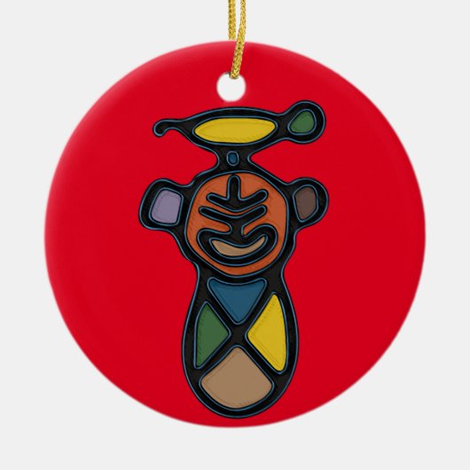 Taino Symbol Circle Ornament (Vorne)