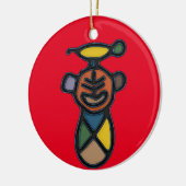 Taino Symbol Circle Ornament (Links)