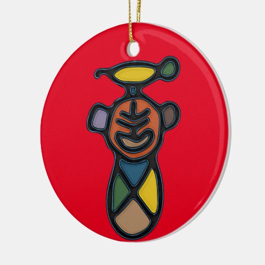 Taino Symbol Circle Ornament (Links)
