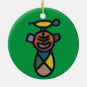 Taino Symbol Circle Ornament (Hinten)