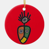Taino Symbol Circle Ornament (Vorne)
