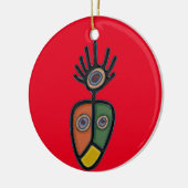 Taino Symbol Circle Ornament (Links)