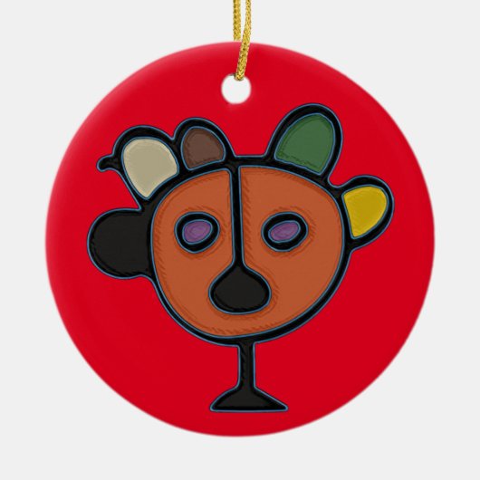 Taino Symbol Circle Ornament (Vorne)