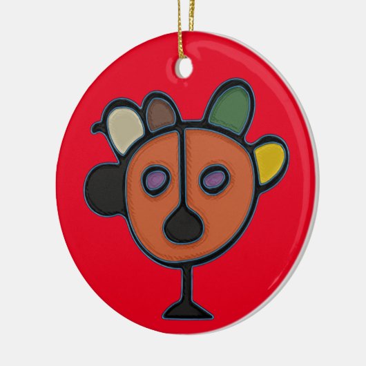 Taino Symbol Circle Ornament (Links)