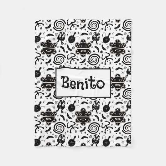 Taino Symbole Puerto Rico Kultur Fleecedecke (Vorderseite)