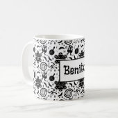 Taino Symbole Puerto Rico Kultur Kaffeetasse (Vorderseite Links)
