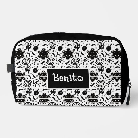 Taino Symbole Puerto Rico Kultur Waschbeutel (Vorderseite)