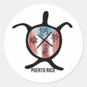 Taino-Symbole Runder Aufkleber (Vorderseite)