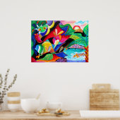 Taino & Vejigantes PR - Kunst von Galina - Poster (Küche)