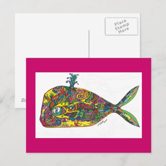 Taino Whale Postkarte (Vorne/Hinten)