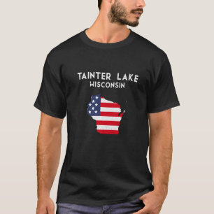 Tainter Lake Wisconsin USA Staat America Travel Wi T-Shirt