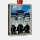 Taipeh Silbernes Ornament (Rechts)
