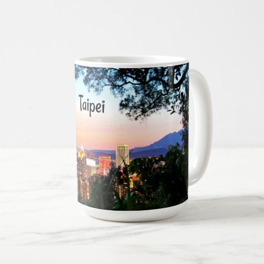 Taipeh, Taiwan Kaffeetasse (VorderseiteRechts)