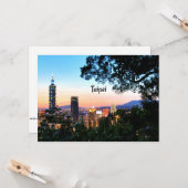 Taipeh, Taiwan Karte (Vorderseite/Rückseite Beispiel)