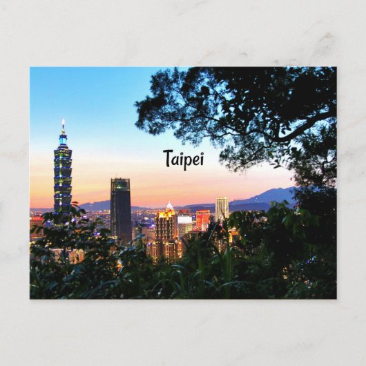 Taipeh, Taiwan Postkarte (Vorderseite)