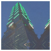 Taipei 101 bei Night Fabric Stoff (Nahaufnahme)