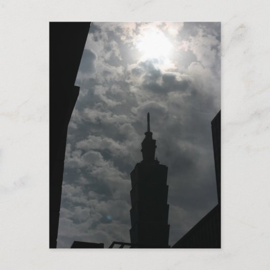 Taipei 101 Gebäude, Taipei, Taiwan Postkarte (Vorderseite)