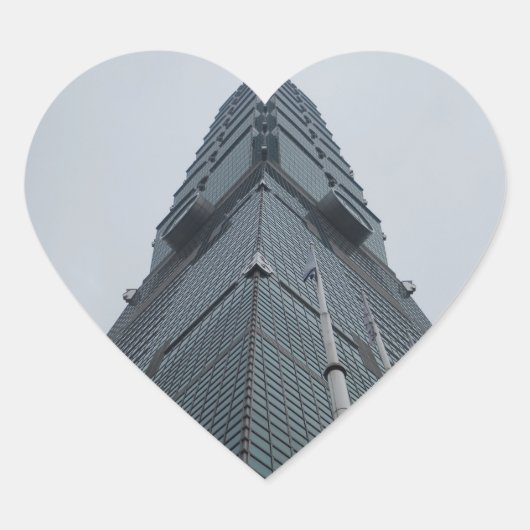 Taipei 101 Heart Sticker (Vorderseite)