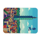 Taipei 101 magnet (Horizontal)
