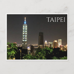 Taipei 101 Skyline Postkarte