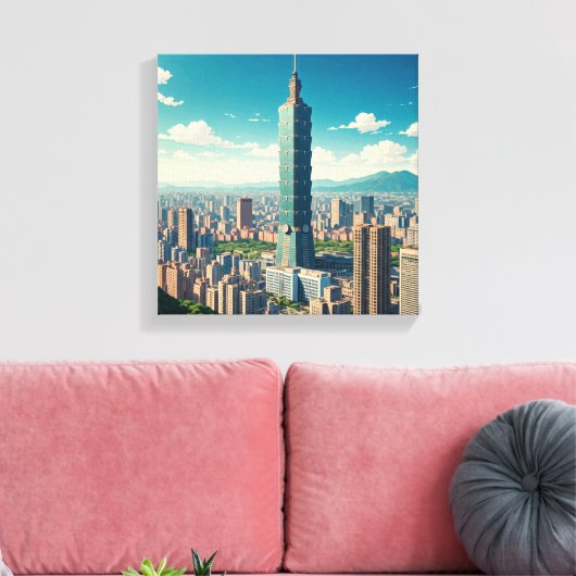 Taipei 101 Taiwan Leinwanddruck (Insitu (Wohnzimmer))