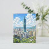 Taipei 101 Taiwan Postkarte (Stehend Vorderseite)