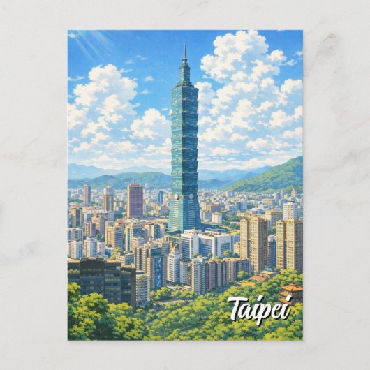 Taipei 101 Taiwan Postkarte (Vorderseite)