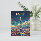 Taipei 101 Taiwan wird zu Postkarte (Stehend Vorderseite)