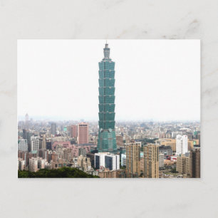 Taipei amk 101 stolz auf sich postkarte