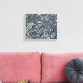 Taipei City Taiwan Karte Leinwanddruck (Insitu (Wohnzimmer))