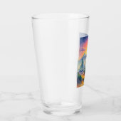 Taipei City Taiwan Skyline Watercolor Glas (Rechts)