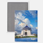 Taipei CKS Gedenkstätte Taiwan Magnet (Vorderseite/Rückseite)