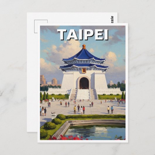 Taipei CKS Gedenkstätte Taiwan Postkarte (Vorne/Hinten)