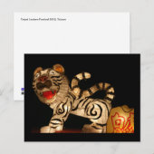 Taipei Lantern Festival 2012, Taiwan Postkarte (Vorne/Hinten)