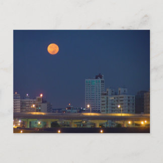 Taipei Night Moon Postkarte